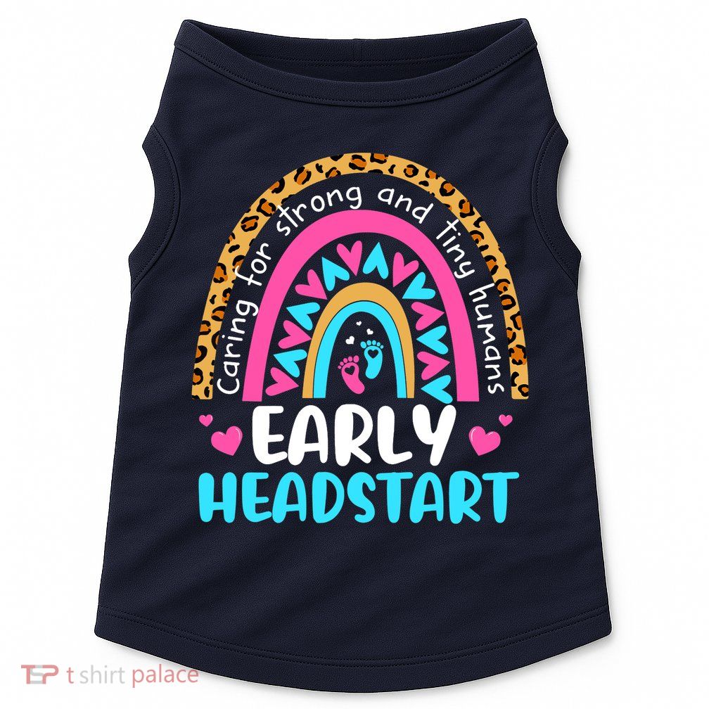Early Headstart Early Childhood Edu Teacher Back To School Doggie Tank