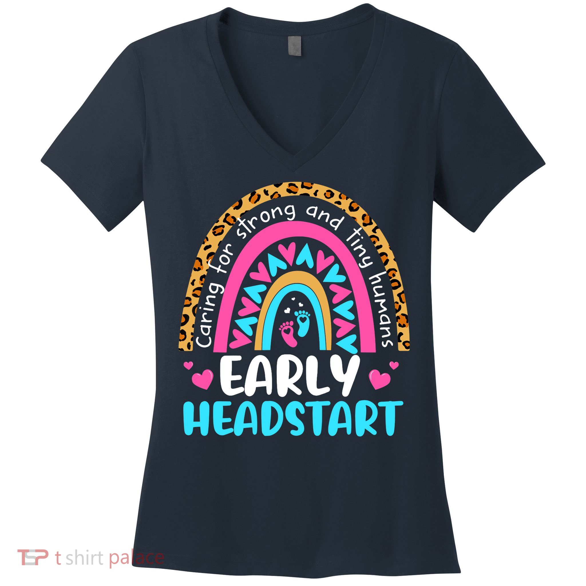 Early Headstart Early Childhood Edu Teacher Back To School Women's V-Neck T-Shirt