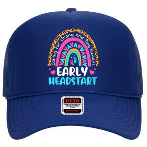 Early Headstart Early Childhood Edu Teacher Back To School High Crown Mesh Back Trucker Hat