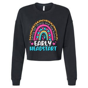 Early Headstart Early Childhood Edu Teacher Back To School Cropped Pullover Crew