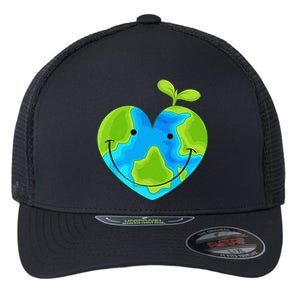 Earth Heart Earth Day Flexfit Unipanel Trucker Cap