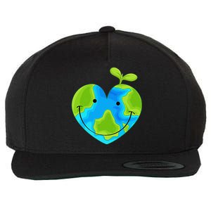 Earth Heart Earth Day Wool Snapback Cap