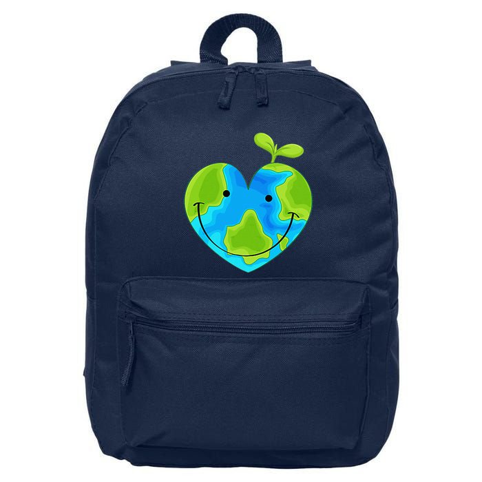 Earth Heart Earth Day 16 in Basic Backpack