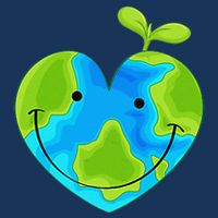 Earth Heart Earth Day 16 in Basic Backpack