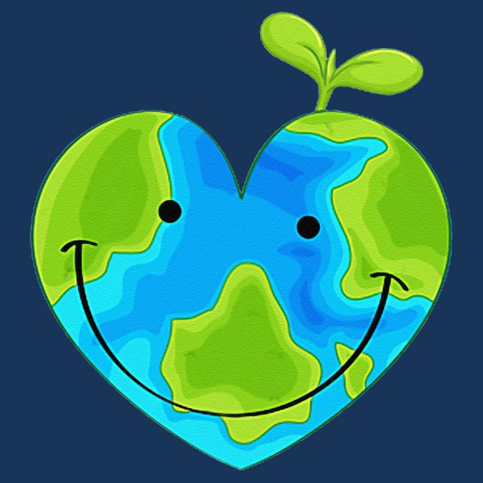 Earth Heart Earth Day 16 in Basic Backpack