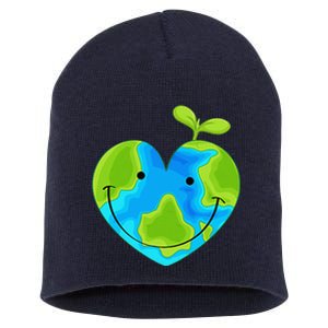 Earth Heart Earth Day Short Acrylic Beanie