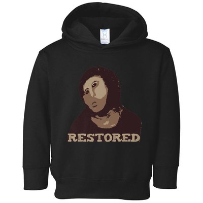 Ecce Homo Ecce Mono Fresco Painting Restoration Toddler Hoodie