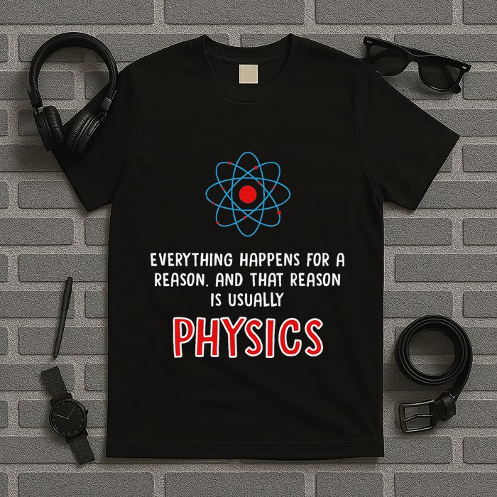 Everything Happens For A Reason Physics T-Shirt