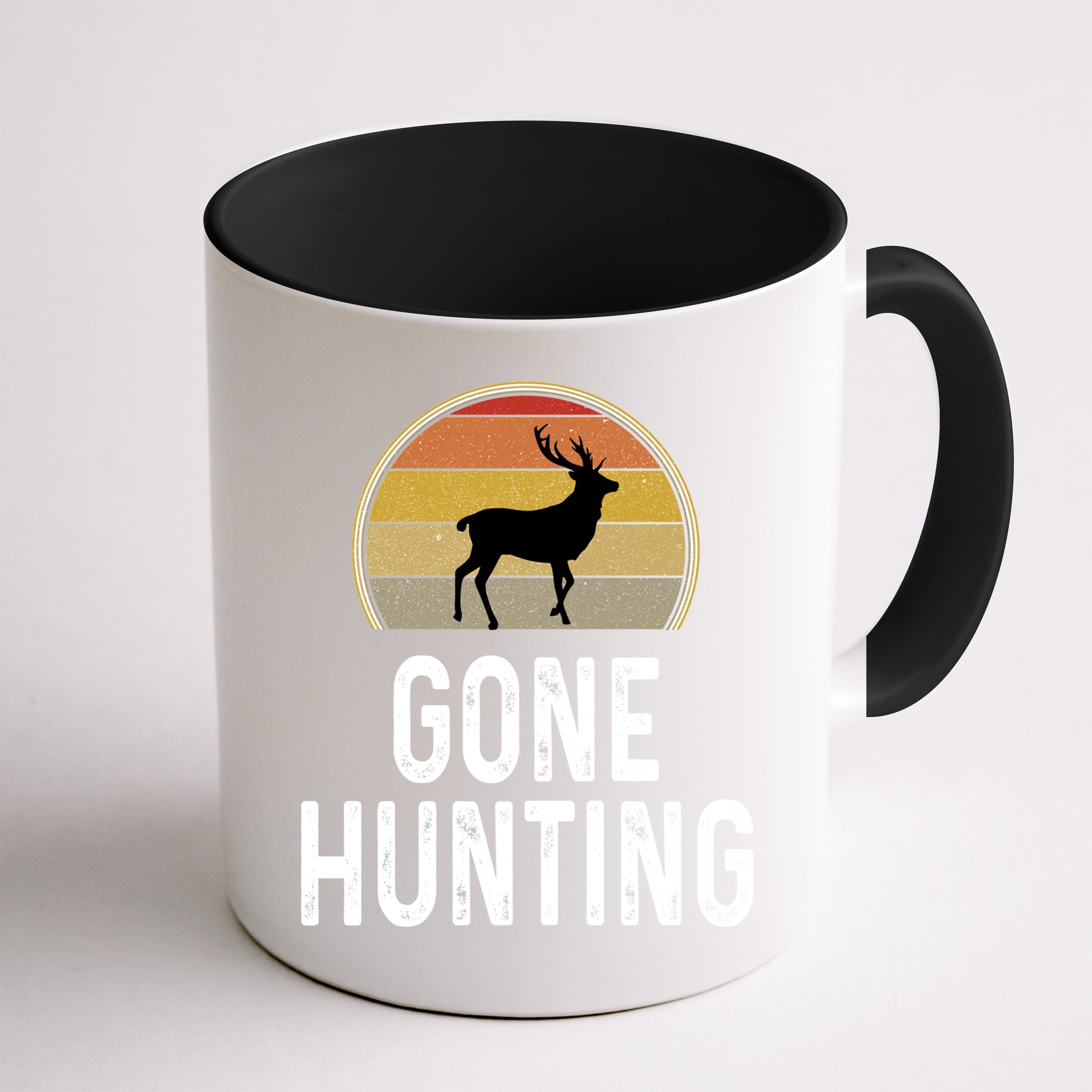 Elk Hunter Funny Gift Funny Elk Hunting Gift Gone Hunting Retro Funny Gift Mug