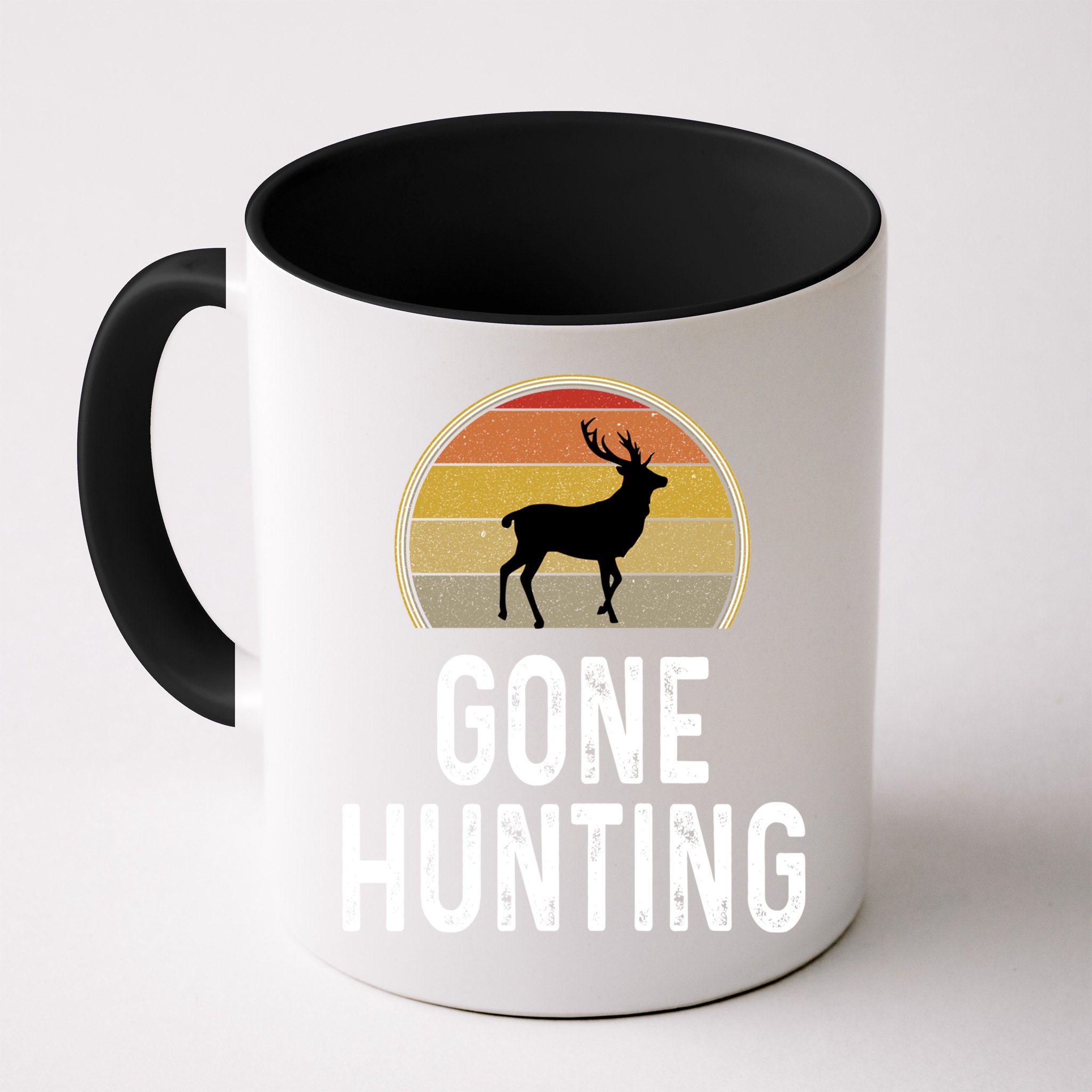 Elk Hunter Funny Gift Funny Elk Hunting Gift Gone Hunting Retro Funny Gift Mug