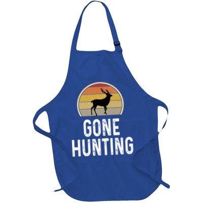 Elk Hunter Funny Gift Funny Elk Hunting Gift Gone Hunting Retro Funny Gift Apron