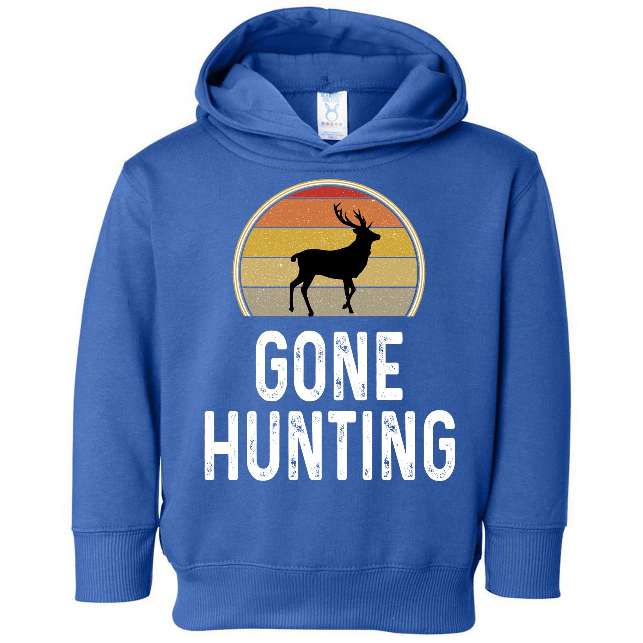 Elk Hunter Funny Gift Funny Elk Hunting Gift Gone Hunting Retro Funny Gift Toddler Hoodie
