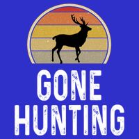 Elk Hunter Funny Gift Funny Elk Hunting Gift Gone Hunting Retro Funny Gift Women's V-Neck T-Shirt