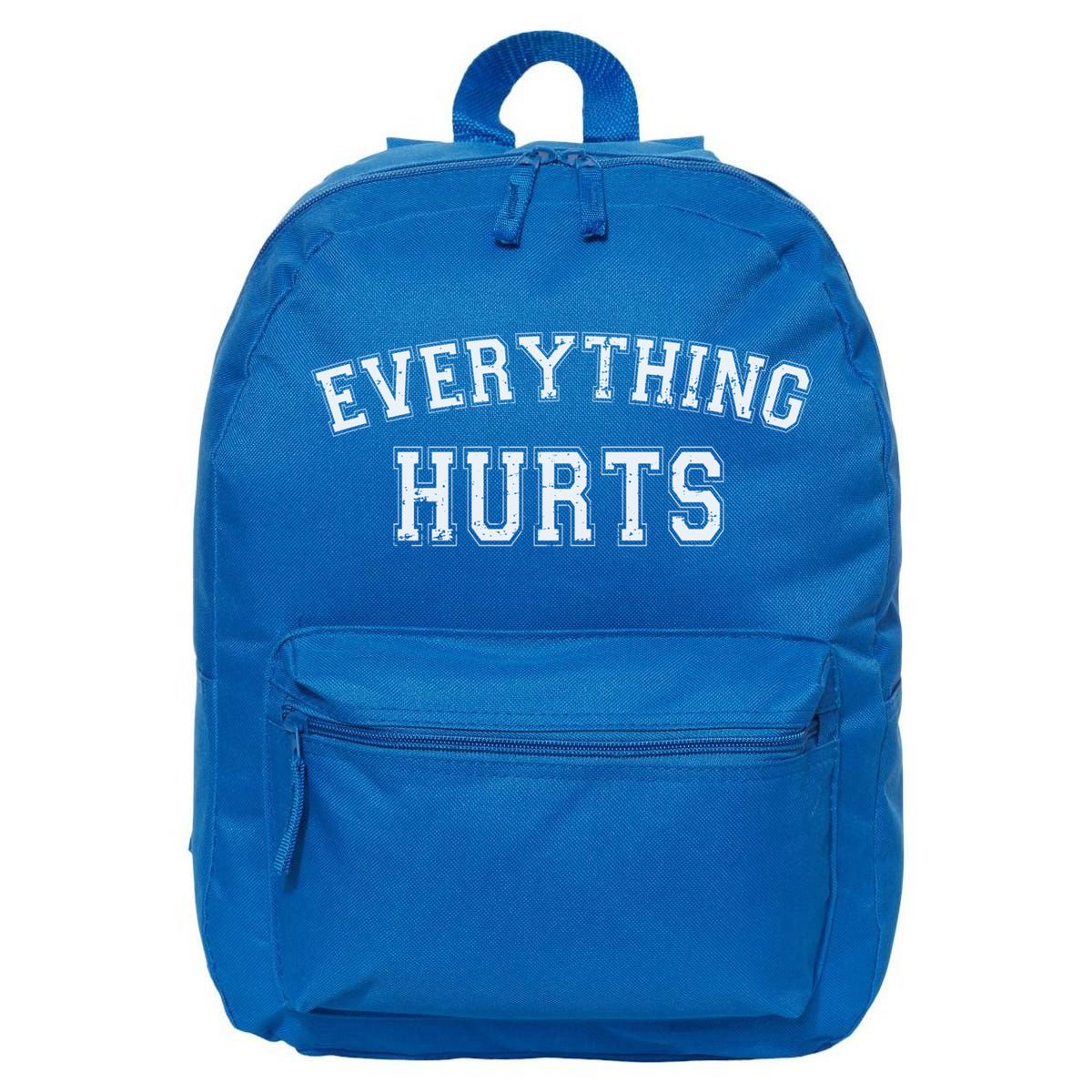 Everything Hurts Funny Gym Workout Gift 16 in Basic Backpack