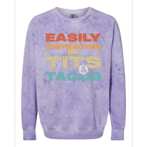 Eat Healthy Funny Sarcastic Eating Out Design Colorblast Crewneck Sweatshirt