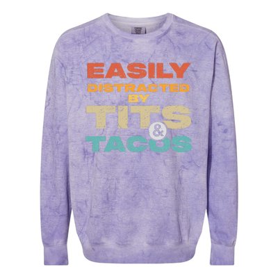 Eat Healthy Funny Sarcastic Eating Out Design Colorblast Crewneck Sweatshirt