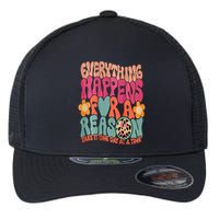 Everything Happens For A Reason Take It One Day (On Back) Flexfit Unipanel Trucker Cap