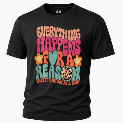 Everything Happens For A Reason Take It One Day (On Back) Performance Shirt