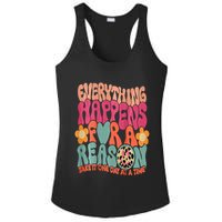Everything Happens For A Reason Take It One Day (On Back) Ladies PosiCharge Competitor Racerback Tank
