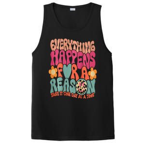 Everything Happens For A Reason Take It One Day (On Back) PosiCharge Competitor Tank