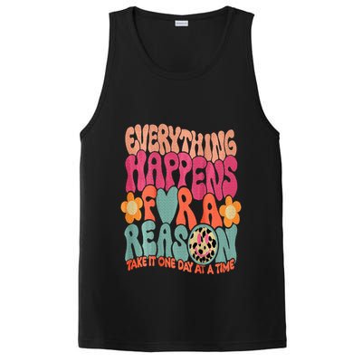Everything Happens For A Reason Take It One Day (On Back) PosiCharge Competitor Tank
