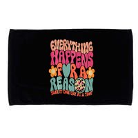 Everything Happens For A Reason Take It One Day (On Back) Microfiber Hand Towel