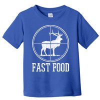 Elk Hunting Fast Food Funny Deer Hunter Gift Toddler T-Shirt