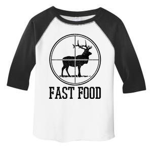 Elk Hunting Fast Food Funny Deer Hunter Gift Toddler Fine Jersey T-Shirt