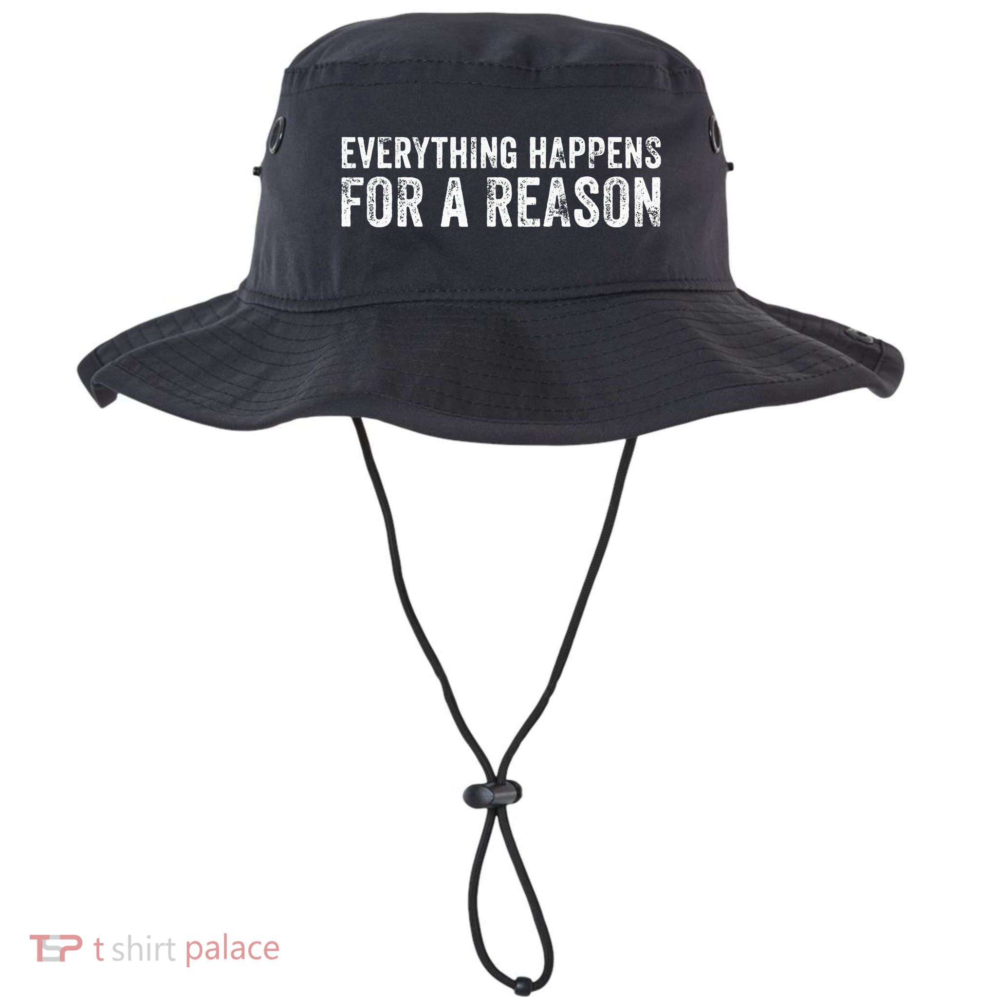 Everything Happens For A Reason Funny Vintage Bucket Hat