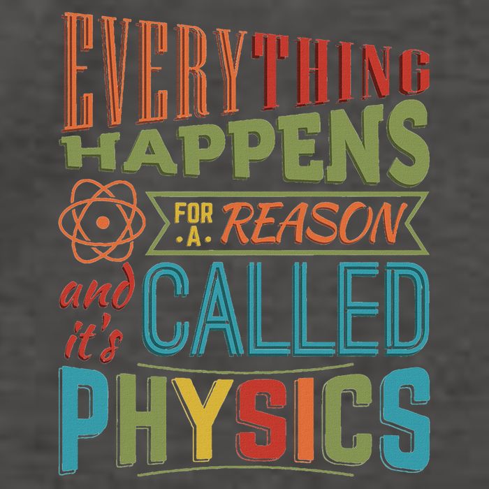 Everything Happens For A Reason ItS Called Physics Vector Backpack