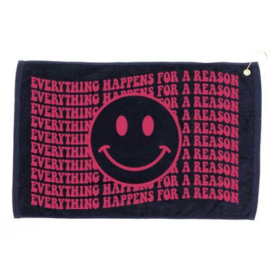 Everything Happen For A Reason Hoodie Grommeted Golf Towel