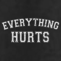 Everything Hurts Funny Gym Workout Gift 25L Jumbo Tote