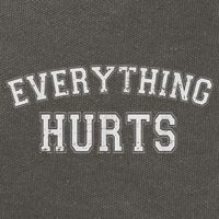 Everything Hurts Funny Gym Workout Gift Cotton Canvas Backpack
