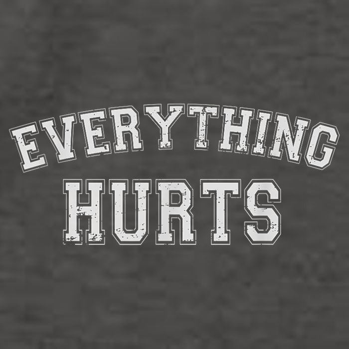 Everything Hurts Funny Gym Workout Gift Vector Backpack