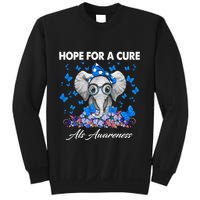 Elephant Hope For a Cure Als Awareness Sweatshirt