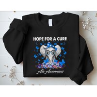 Elephant Hope For a Cure Als Awareness Sweatshirt