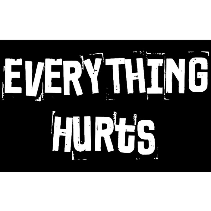 Everything Hurts Fitness Weightlifting Funny Gym Workout Bumper Sticker