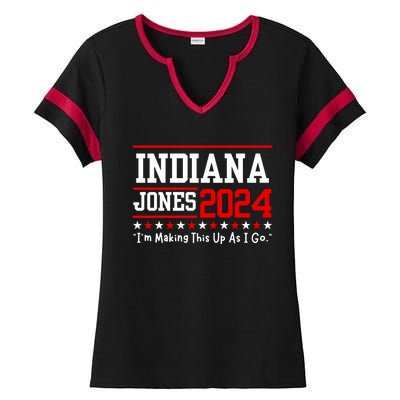 Election Humor For President Exlporer 1980s Ladies Halftime Notch Neck Tee