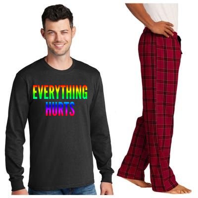 Everything Hurts Gift Long Sleeve Pajama Set