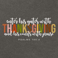 Enter His Gates With Thanksgiving And His Courts With Praise Cotton Canvas Backpack