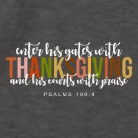 Enter His Gates With Thanksgiving And His Courts With Praise Vector Backpack