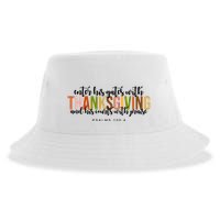 Enter His Gates With Thanksgiving And His Courts With Praise Sustainable Bucket Hat