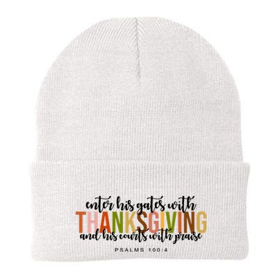 Enter His Gates With Thanksgiving And His Courts With Praise Beanie