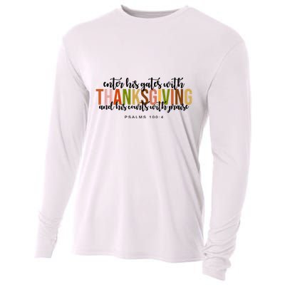 Enter His Gates With Thanksgiving And His Courts With Praise Cooling Performance Long Sleeve Crew