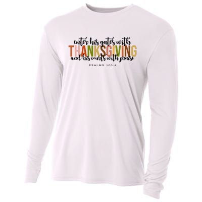 Enter His Gates With Thanksgiving And His Courts With Praise Cooling Performance Long Sleeve Crew