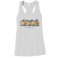 Enter His Gates With Thanksgiving And His Courts With Praise Women's Racerback Tank