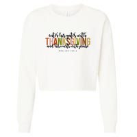 Enter His Gates With Thanksgiving And His Courts With Praise Cropped Pullover Crew