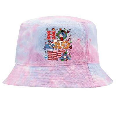 Eeyore Ho Ho Ho Cute Christmas Cute Lover Santa Claus Tie-Dyed Bucket Hat