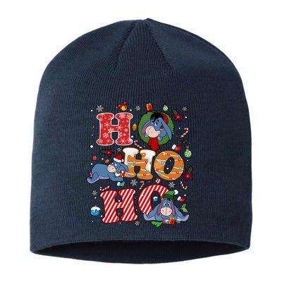 Eeyore Ho Ho Ho Cute Christmas Cute Lover Santa Claus Sustainable Beanie