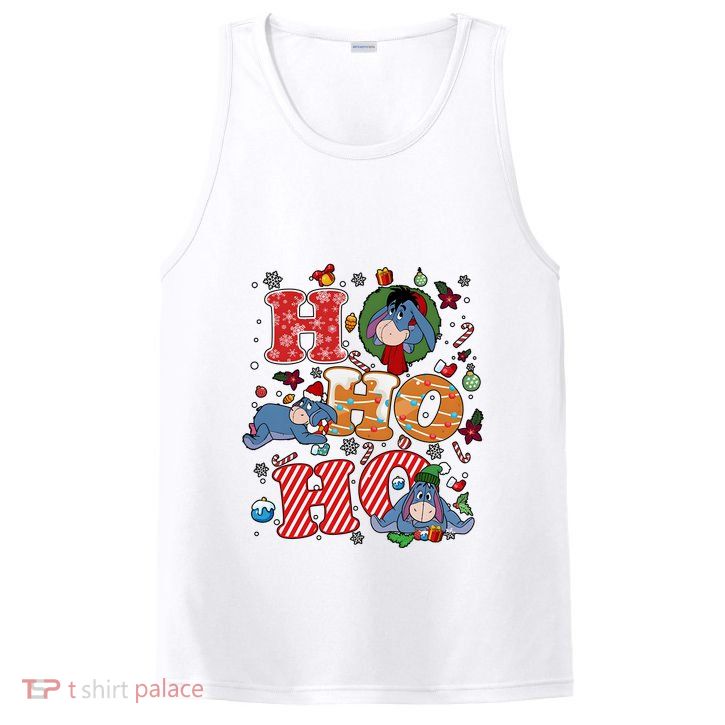 Eeyore Ho Ho Ho Cute Christmas Cute Lover Santa Claus PosiCharge Competitor Tank